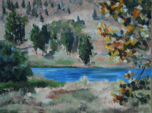 Illusions, contemporary oil painting by Elaine Davis